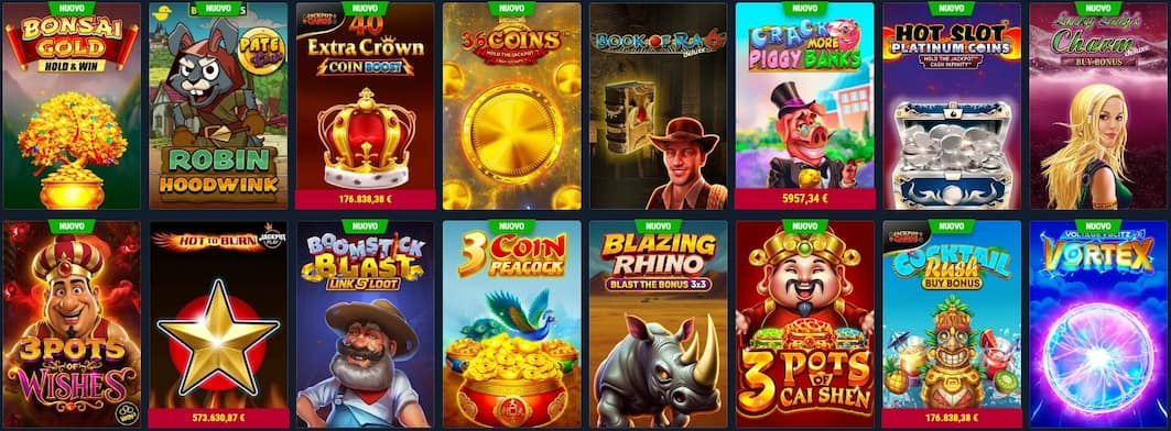 Rabona Casino Jackpot e Giochi